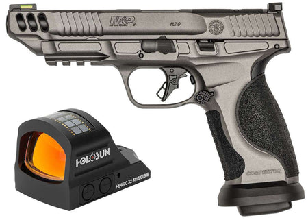 dSMITH & WESSON M&P9 M2.0 COMPETITOR 5" PSTL NMS W/ HOLOSUN HS407C 17RD