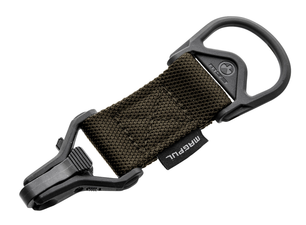 Magpul MS1/MS3 Sling Adapter with Steel Paraclip – Ranger Green Melonite, 1.25" Nylon Webbing, AR-15/M16