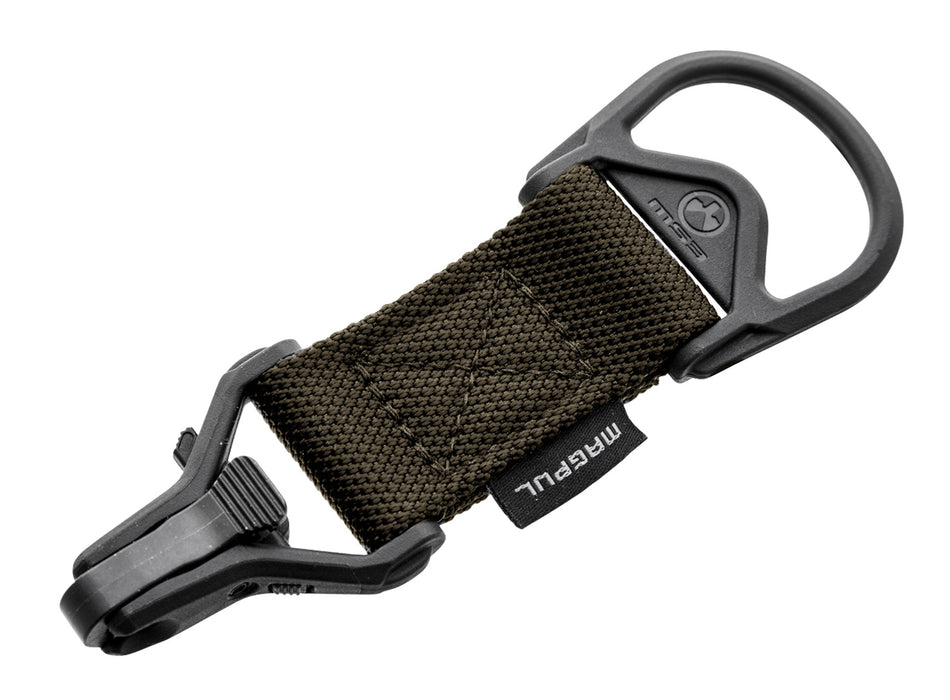 Magpul MS1/MS3 Sling Adapter with Steel Paraclip – Ranger Green Melonite, 1.25" Nylon Webbing, AR-15/M16