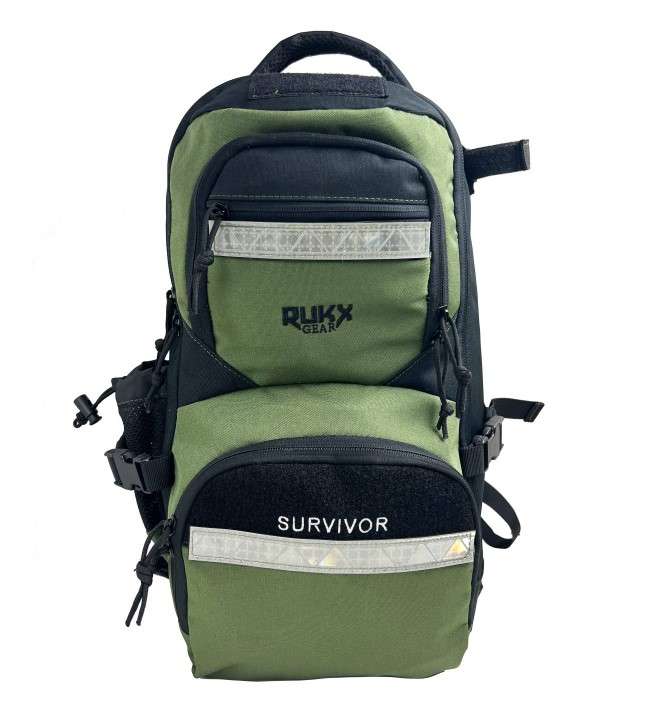 Rukx Gear Green Survivor Backpack 6-Pack