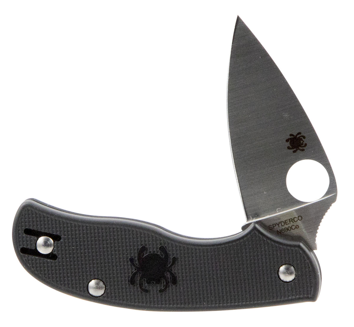 Spyderco Urban Lightweight C127PBK 2.61" Folding Knife Non-Locking N690Co SS Blade Black FRN Handle