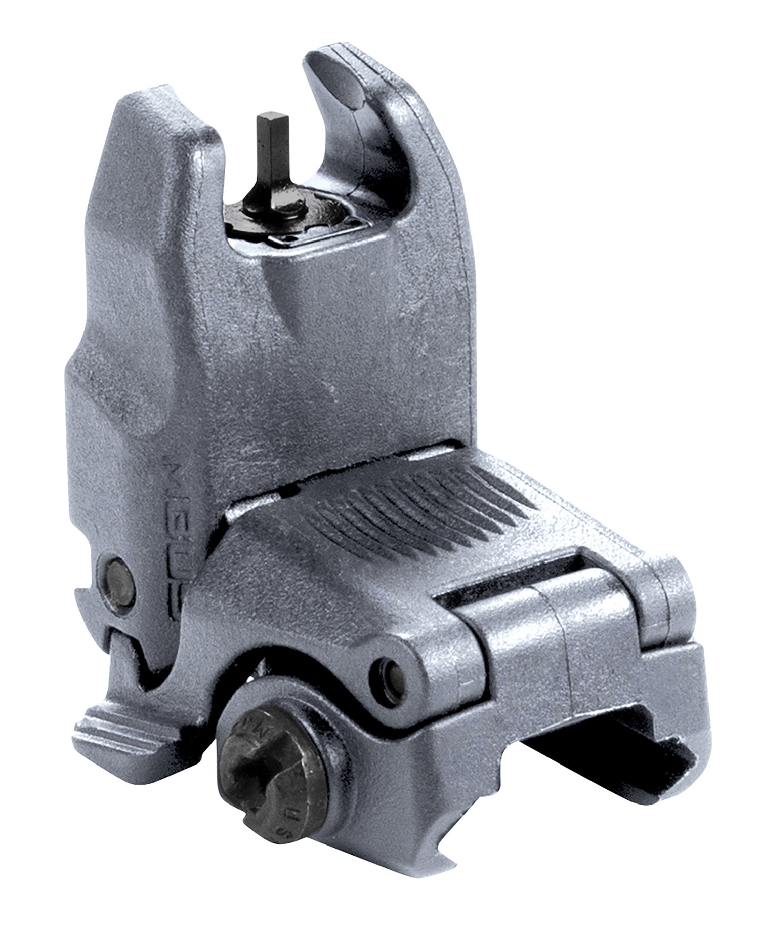 Magpul MBUS MAG247-GRY Polymer Spring-Loaded Flip-Up Front Sight Gray AR-15
