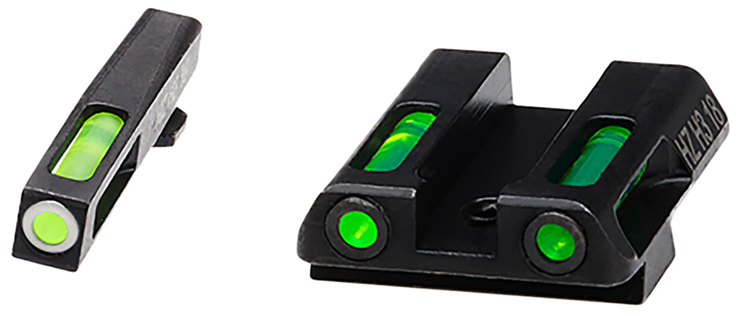 HiViz GLN321 Glock 42 43 43X 48 LiteWave H3 Tritium and Fiber Optic Sight Set