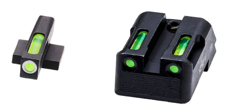 HiViz KBN321 Kimber 1911 LiteWave H3 Tritium and Fiber Optic Night Sight Set