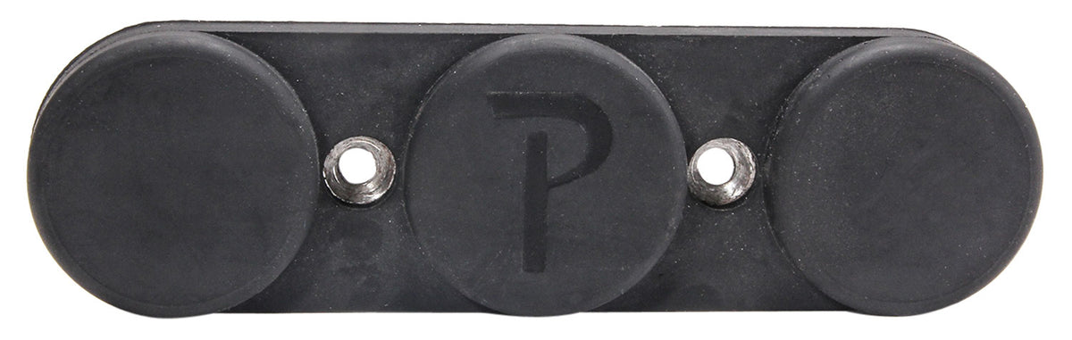Pachmayr 03190 Pac-Mag Firearm Storage Magnet Black Rubber Triple-Magnet Mount