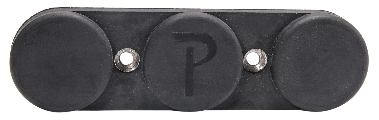 Pachmayr 03190 Pac-Mag Firearm Storage Magnet Black Rubber Triple-Magnet Mount