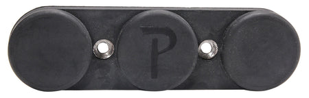 Pachmayr 03190 Pac-Mag Firearm Storage Magnet Black Rubber Triple-Magnet Mount