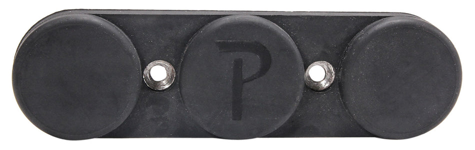 Pachmayr 03190 Pac-Mag Firearm Storage Magnet Black Rubber Triple-Magnet Mount