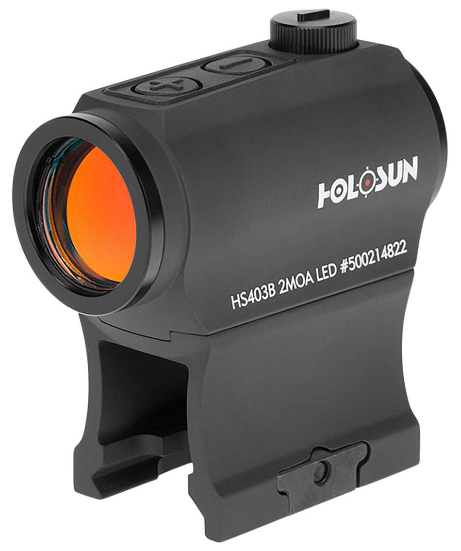 Holosun HS403B Black Anodized 2 MOA Red Dot 20mm Micro Sight with Shake Awake