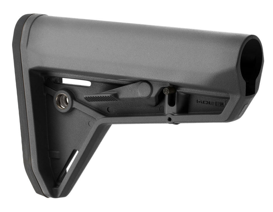 Magpul MOE SL Slim Line Carbine Buttstock Stealth Gray Polymer, Mil-Spec Tube, AR-15/M4 (MAG347-GRY)