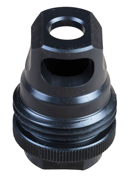 SilencerCo AC2627 30 Cal ASR Muzzle Brake Black Steel 5/8"x24 Thread
