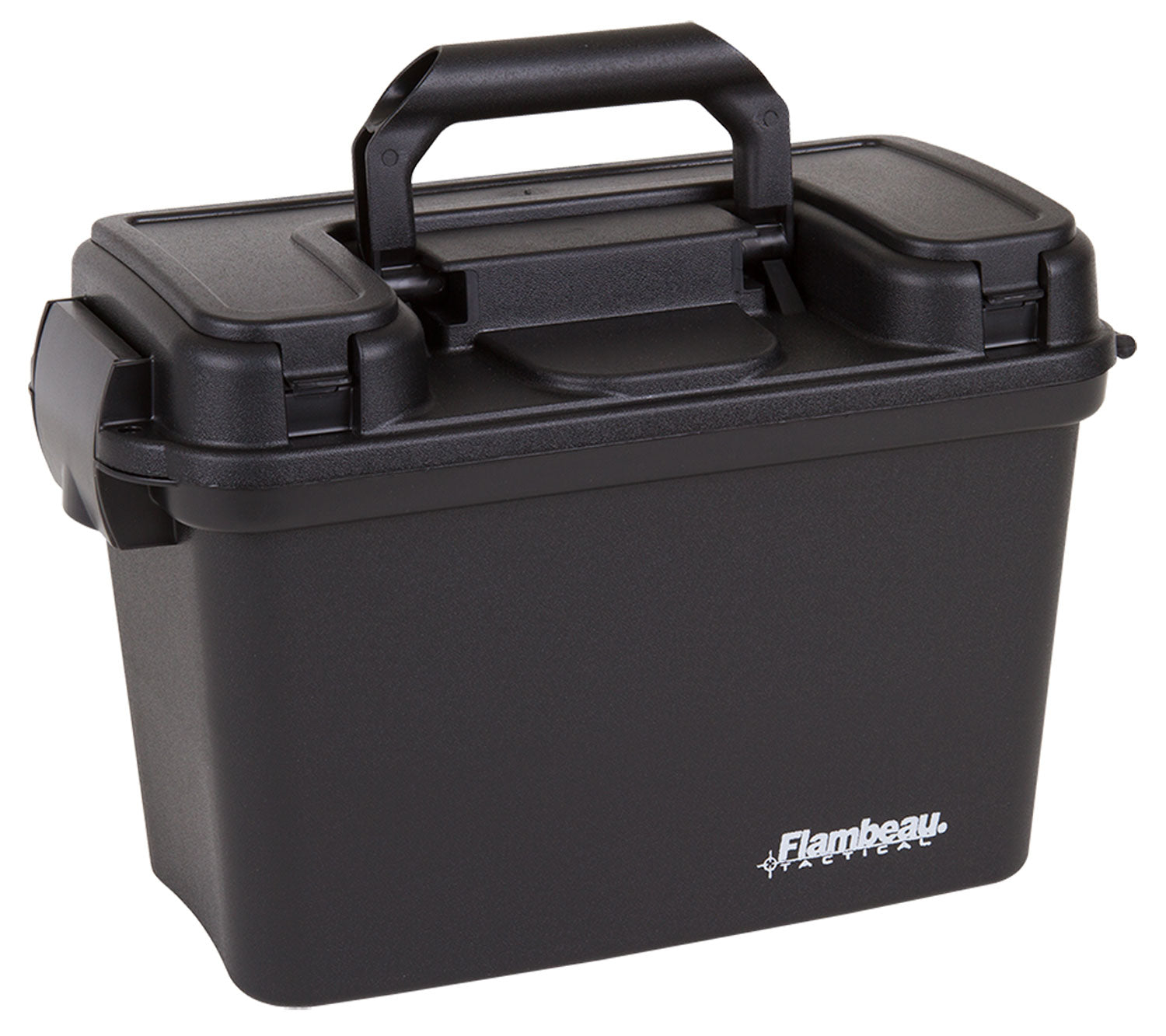 Flambeau 6430SD Black Polymer Tactical Dry Box Water-Resistant with Removable Tray