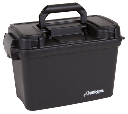 Flambeau 6430SD Black Polymer Tactical Dry Box Water-Resistant with Removable Tray