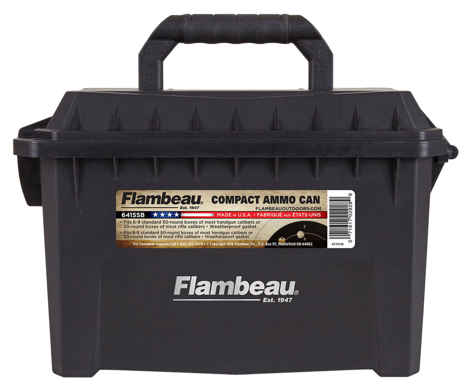 Flambeau 6415SB Black Polymer Compact Ammo Storage Can 223/5.56 20-Round Boxes
