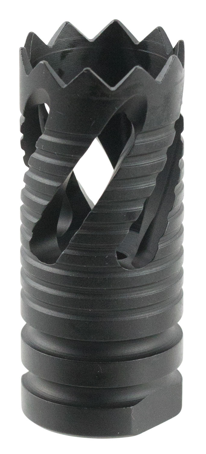TacFire MZ1021 5.56x45mm NATO Thread Crown Muzzle Brake Black Oxide 1/2x28 AR-15