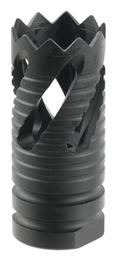 TacFire MZ1021 5.56x45mm NATO Thread Crown Muzzle Brake Black Oxide 1/2x28 AR-15