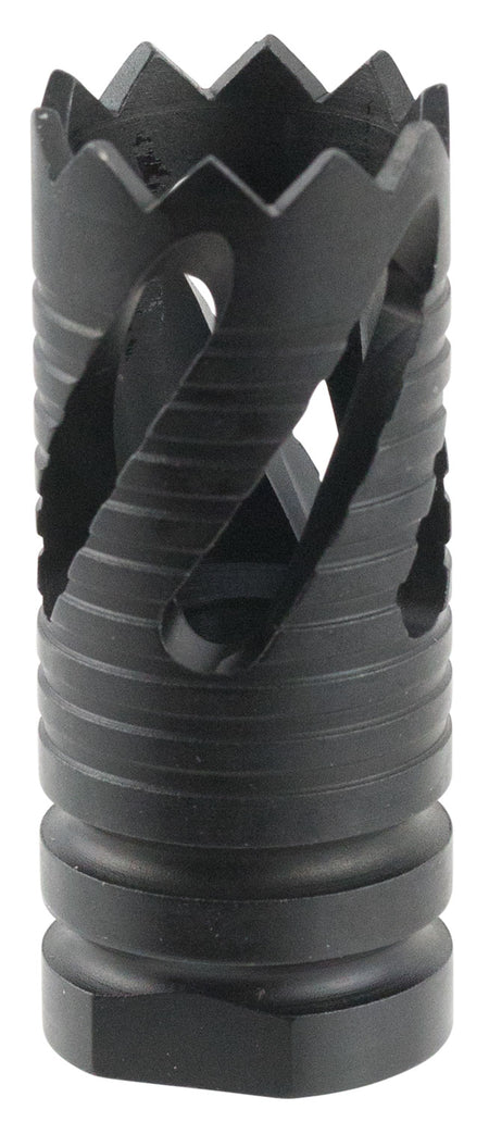 TacFire MZ10213B .308 Win AR-10 Thread Crown Muzzle Brake Black Oxide Steel 5/8x24