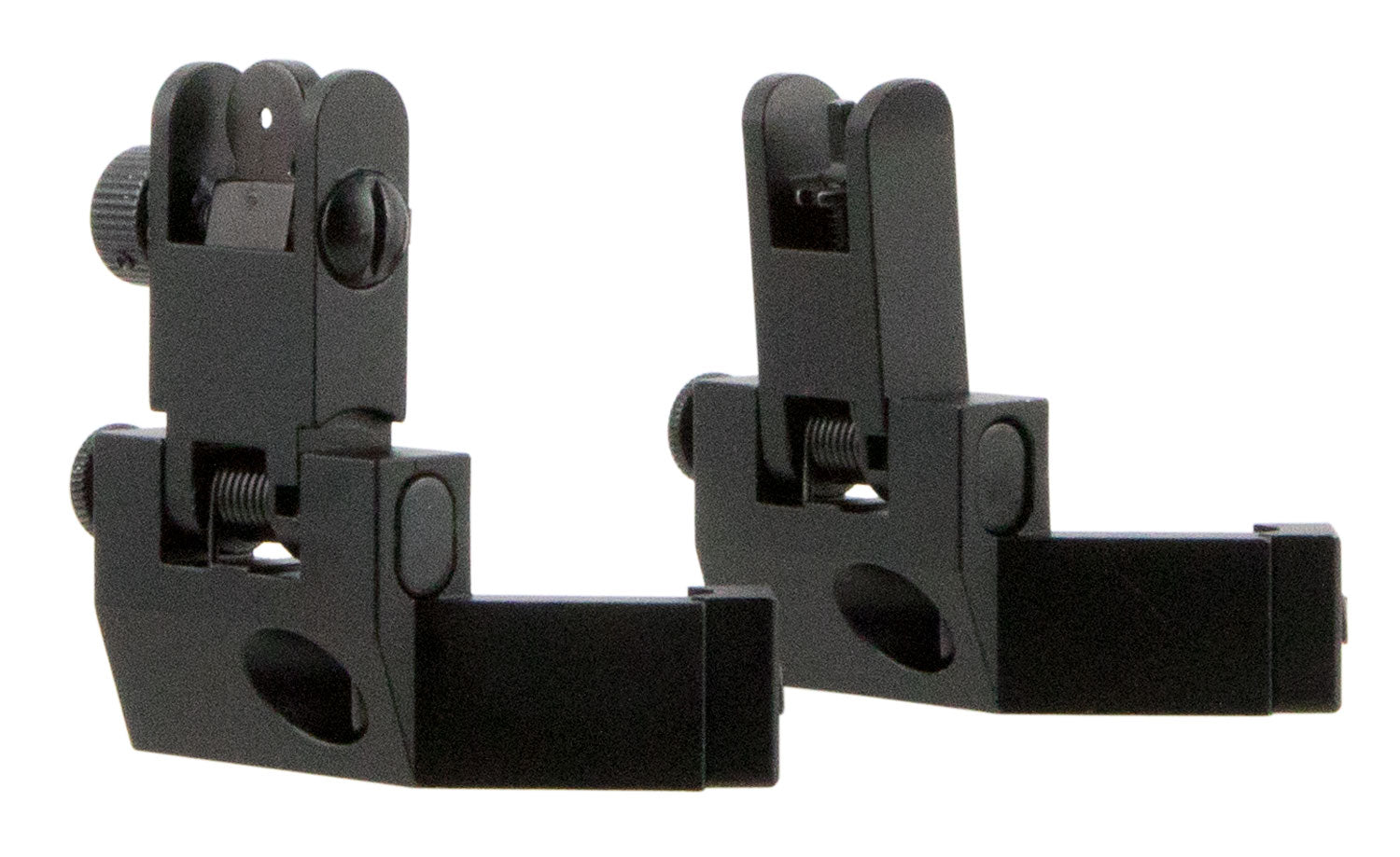 TacFire IS003 Spring-Loaded 45 Degree Iron Sights Anodized Aluminum for AR-Platform