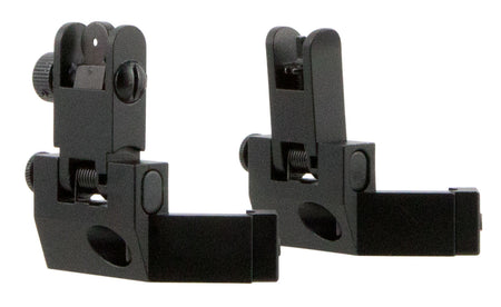 TacFire IS003 Spring-Loaded 45 Degree Iron Sights Anodized Aluminum for AR-Platform