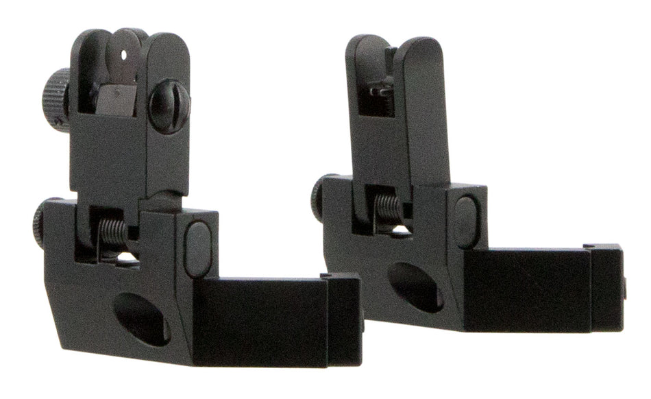 TacFire IS003 Spring-Loaded 45 Degree Iron Sights Anodized Aluminum for AR-Platform