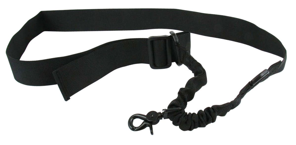 TacFire SL001B Black Nylon Single Point Double Bungee Sling 20"-30" OAL Rifle Shotgun