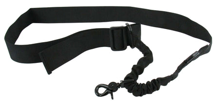 TacFire SL001B Black Nylon Single Point Double Bungee Sling 20"-30" OAL Rifle Shotgun