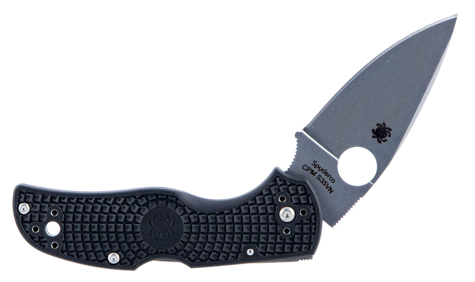 Spyderco Native 5 Lightweight C41PBK5 2.95" Folding Knife CPM S35VN Stainless Spear Point Blade Black FRN Handle