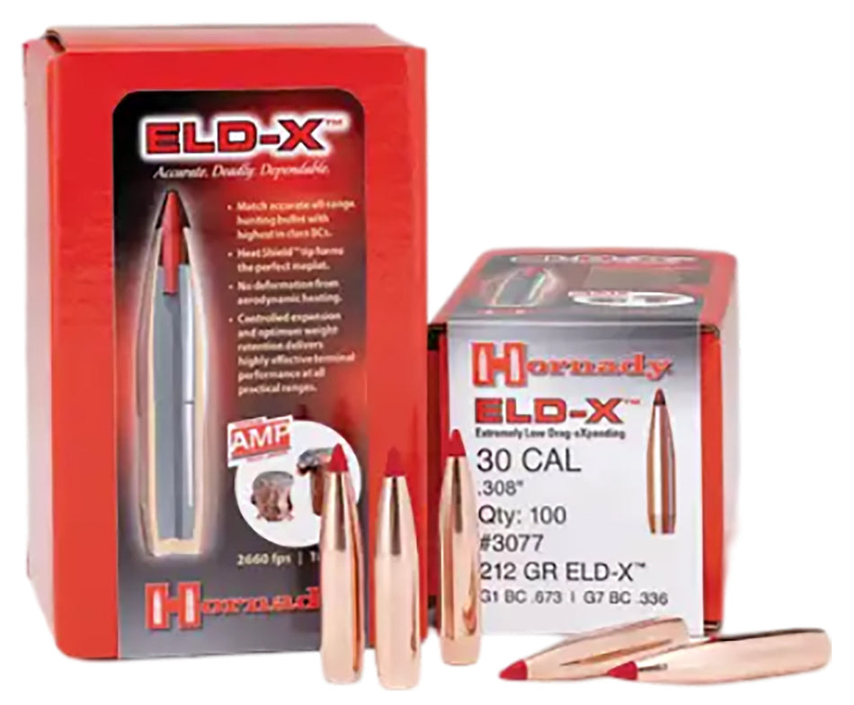 Hornady 6.5mm .264 143 Grain Extremely Low Drag eXpanding ELD-X Bullets 100/Box