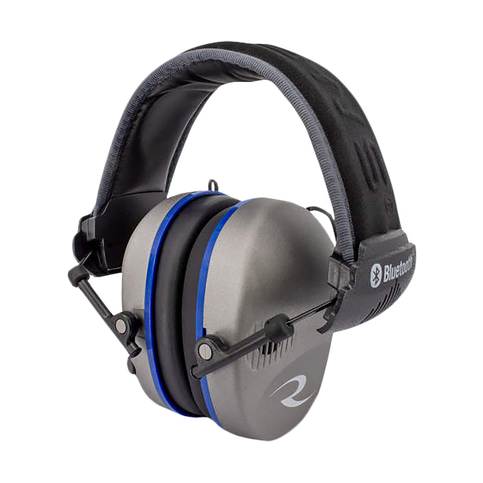 Radians R-3700 Bluetooth Quad Mic Electronic Muff 24 dB NRR Over-the-Head Pewter/Black 1 Pair