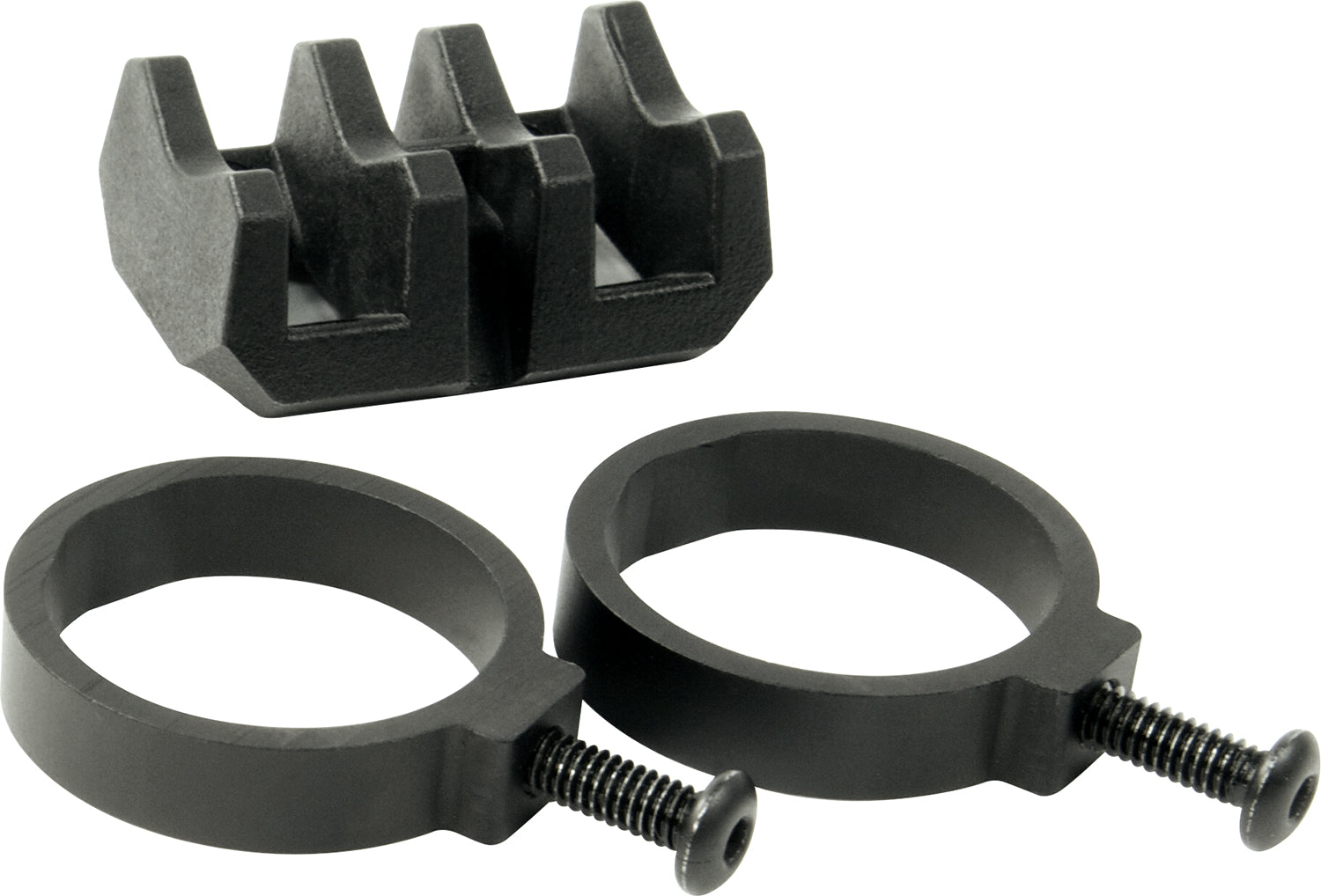 Magpul MAG614-BLK Black Anodized V-Block and Ring Set for Weapon Light Mounts Aluminum/Polymer