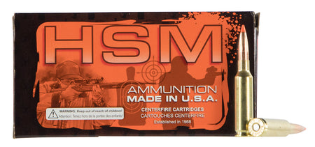 HSM .308 Win / 7.62x51mm 3082N Match Sierra MatchKing Boat Tail Hollow Point BTHP 168 Grain