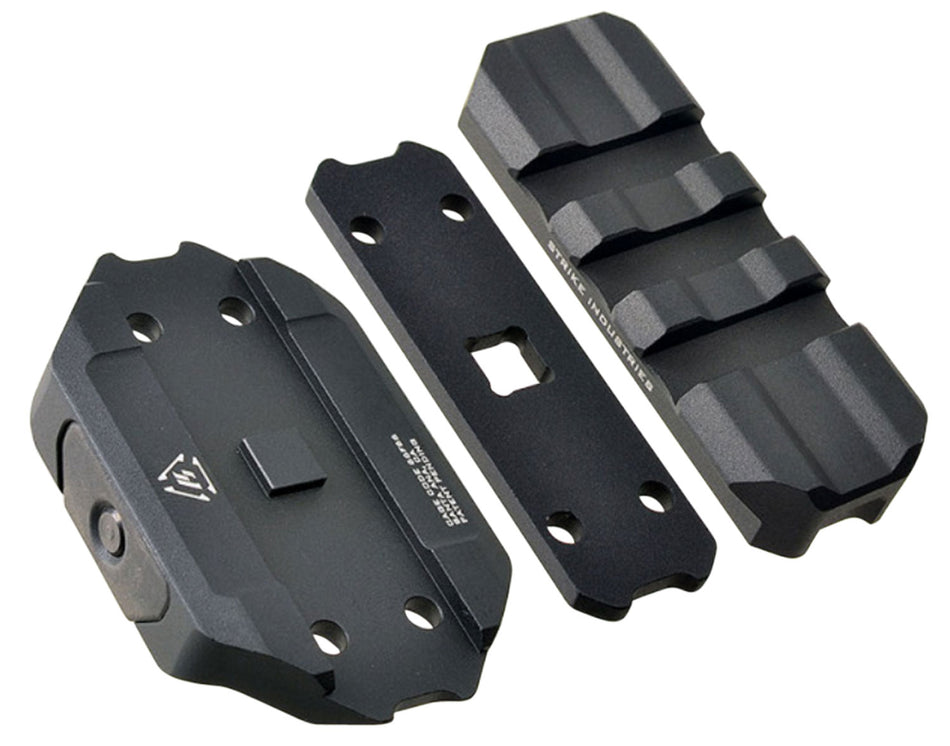 Strike Industries R.E.X. Riser REXRISERBK Black Anodized Co-Witness Picatinny Riser Mount
