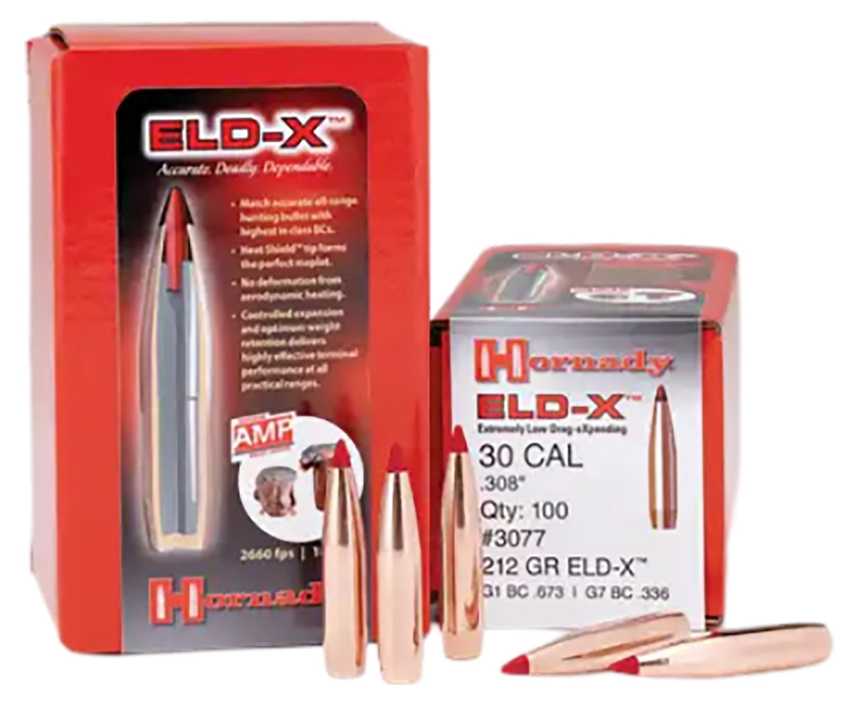 Hornady 7mm .284 175 Grain Extremely Low Drag eXpanding ELD-X Bullets 100/Box