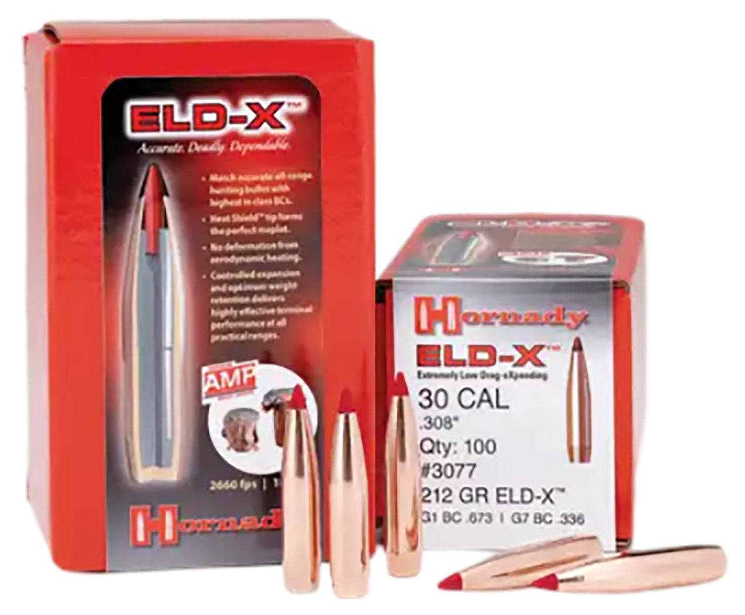Hornady 7mm .284 175 Grain Extremely Low Drag eXpanding ELD-X Bullets 100/Box