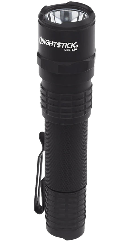 Nightstick USB320 Rechargeable Everyday Carry Flashlight Black 320 Lumens White LED