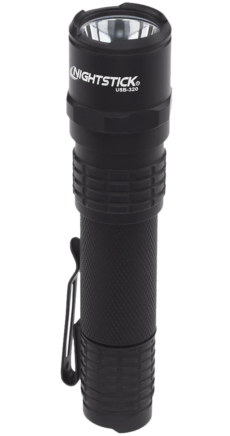 Nightstick USB320 Rechargeable Everyday Carry Flashlight Black 320 Lumens White LED