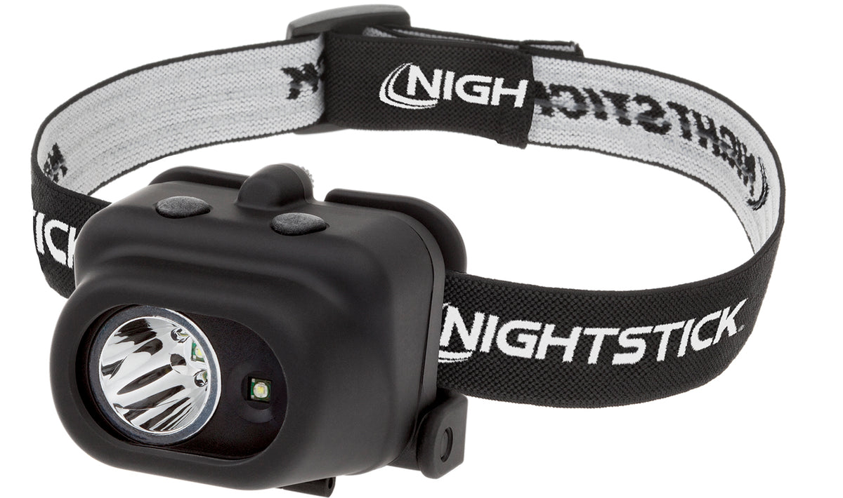Nightstick NSP4608B Multi-Function Headlamp Black White LED Spotlight and Floodlight