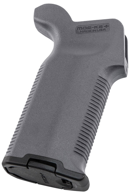 Magpul MAG532-GRY Gray MOE-K2+ Grip for AR-15, AR-10, M4, M16, M110, SR25 - Rubber Overmolded