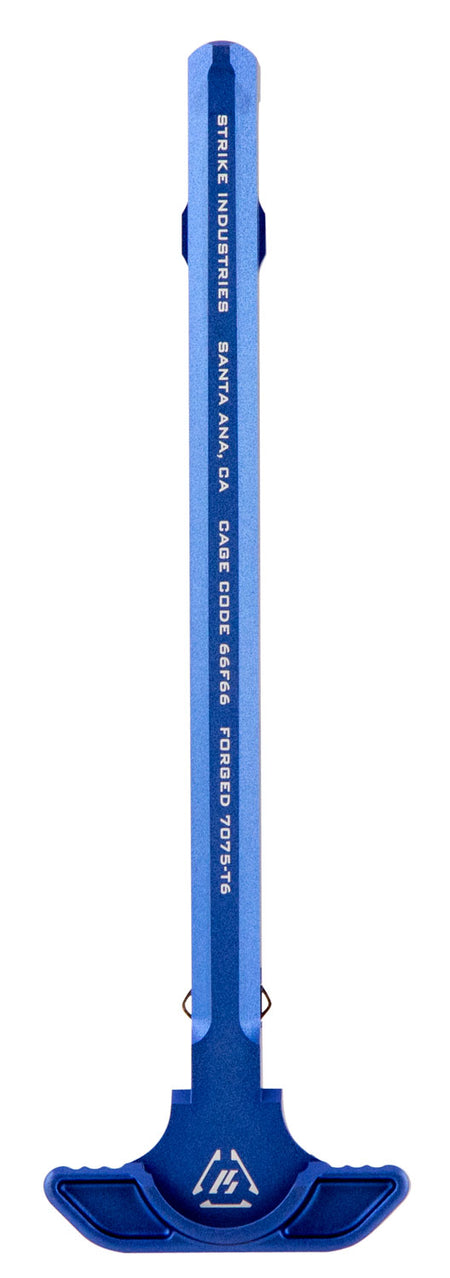 Strike ARSLCHBLU Latchless Charging Handle for AR-15 Blue Anodized