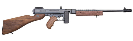 Thompson T110SH 1927A-1 Deluxe 45 ACP Caliber with 18" Barrel, 10+1 Capacity (Stick), Blued Metal Finish, American Walnut Stock Horizontal Wood Grip Right Hand