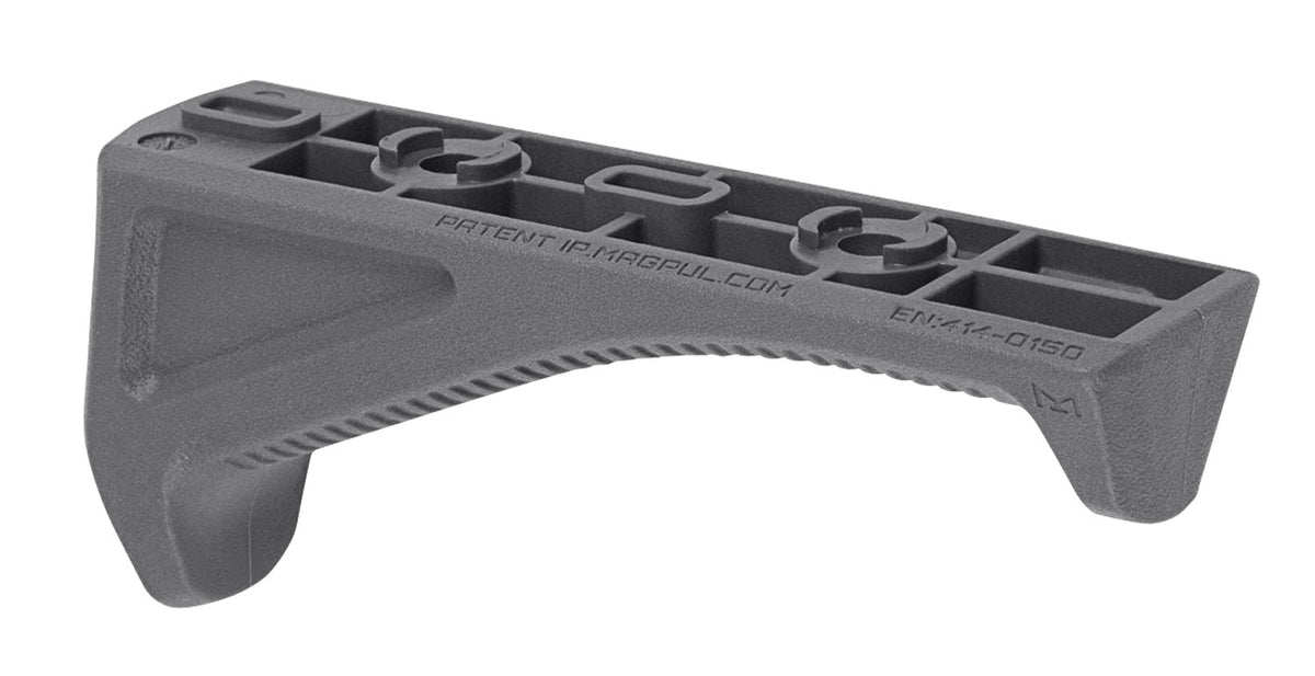 Magpul MAG598-GRY Gray Polymer M-LOK Angled Foregrip for AR-Platform Handguards