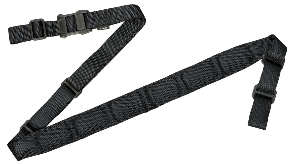 Magpul MS1 Sling Padded Black Adjustable 48"-60" OAL Dedicated Two-Point Rifle