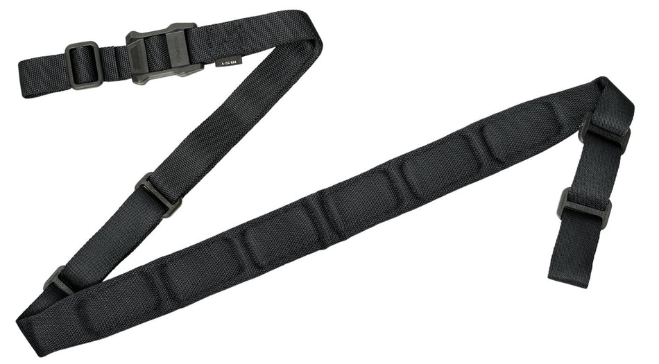 Magpul MS1 Sling Padded Black Adjustable 48"-60" OAL Dedicated Two-Point Rifle