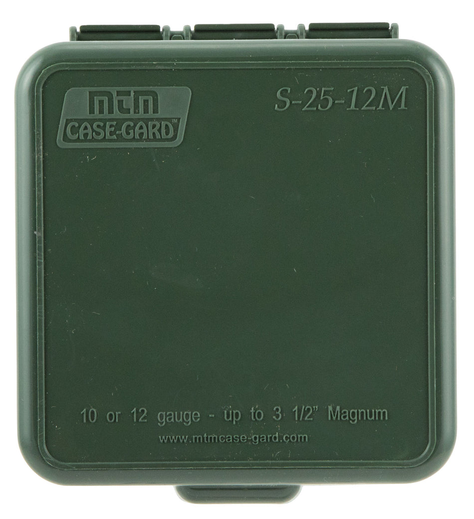 MTM Case-Gard Flip-Top Shotshell Storage Box Multi-Gauge Forest Green 25 Round