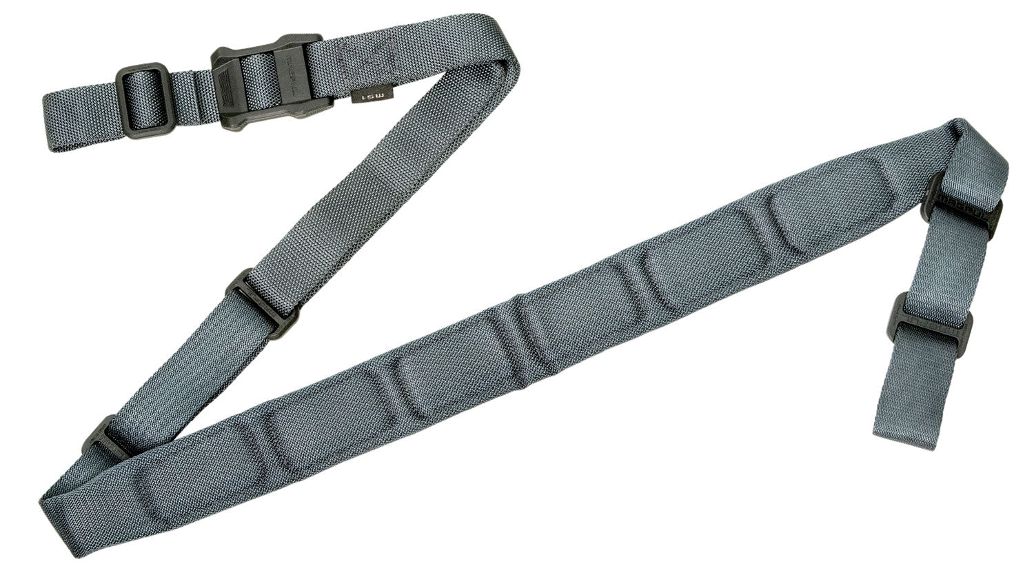 Magpul MS1 Sling Padded Gray Adjustable 48"-60" OAL Dedicated Two-Point Rifle