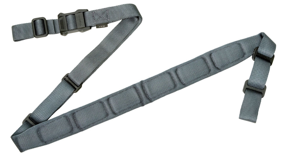 Magpul MS1 Sling Padded Gray Adjustable 48"-60" OAL Dedicated Two-Point Rifle