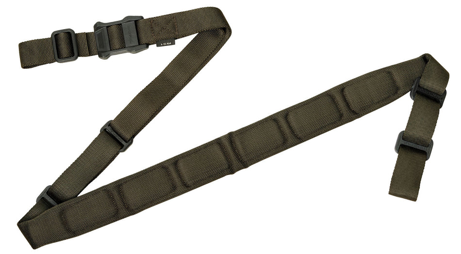Magpul MS1 Sling Padded Ranger Green Adjustable 48"-60" OAL Dedicated Two-Point Rifle