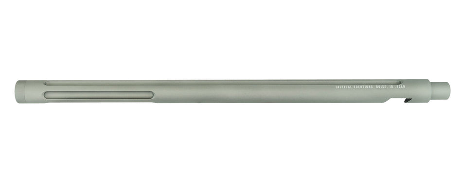 Tactical Solutions 1022TEGMG X-Ring 22 LR 16.5" Gunmetal Gray Bull Barrel Fluted Threaded for Ruger 10/22