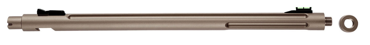 Tactical Solutions 1022OSQS X-Ring 22 LR 16.5" Quicksand Bull Barrel Fluted Threaded Fiber Optic Sights Ruger 10/22