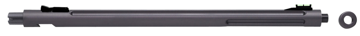 Tactical Solutions 1022SGMG X-Ring 22 LR 16.5" Gunmetal Gray Bull Barrel Fluted Threaded Fiber Optic Sights Ruger 10/22